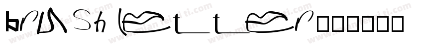 brush letter字体转换